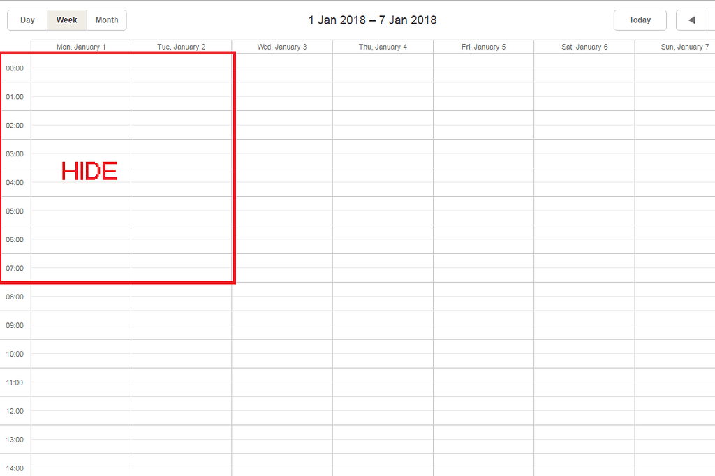 Hide other time in Y-Axis - Javascript - DHTMLX