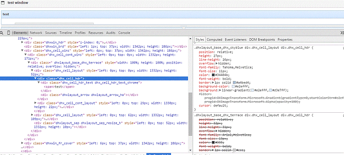 How to use skin layout attached in window object - Suite 5 - DHTMLX