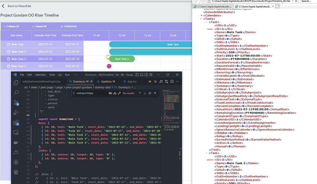Export MPP Not Use ID From Service - Gantt - DHTMLX